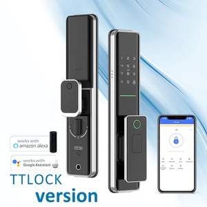 Oem không thấm nước điện khóa cửa Alexa điều khiển bằng giọng nói cho eseye Home Hệ thống an ninh cho gỗ Wifi Mạng thép thẻ nhớ - Product Image 1