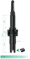 Sonde de qualité de l'eau pour piscine, capteur de chlore résiduel industriel 0-20ppm, méthode membranaire HOCl, cellule de débit M39*1.5