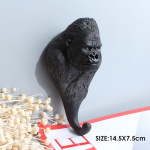 2pcs Creative 3D Animal Wall Hangers <strong>Decoration</strong> Hanging Coat Hooks Door Hook <strong>Elephant</strong> Antelope Elk Giraffe <strong>Decors</strong> - Product Image 3