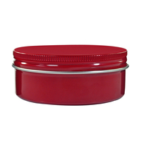 Conteneurs en aluminium métallique 15g 20g 30g 40g 50g 60g 80g 100g 150g 200g, boîtes et pots cosmétiques en aluminium argenté pour bougies