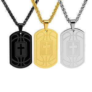 Hadiah Suvenir ukiran logam baja tahan karat Enamel Tag anjing basket - Product Image 4