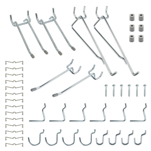 OEM 20PC <b>hook</b> set Vietnam Origin <b>Hooks</b> & <b>Rails</b> Pegboard Mounted Flexible Industrial Style 280mm*115mm*35mm - Product Image 1