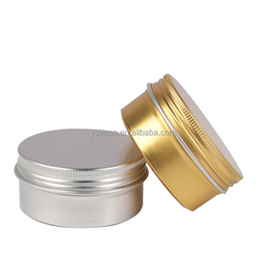 Exquisitas latas de metal de cuello ancho de colores 30 g 60 g 1 onza 2 Oz 30 ml tarro de aluminio negro mate de oro rosa latas de lujo con tapas - Product Image 5