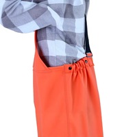 Salopette de pêche imperméable en tissu tricoté bleu avec PVC, pour opérations de pêche et de wading, vente en gros