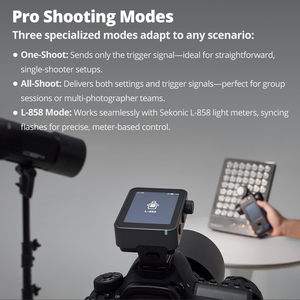 Godox X3PRO X3 Pro C 2.4인치 TTL HSS 2.4G 무선 플래시 트리거 OLED 터치 스크린 송신기 (소니, 캐논, 니콘, 후지, 올림푸스용) - Product Image 3