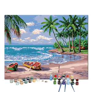 <span class=keywords><strong>Neige</strong></span> Montagne Érable Bois Image Printemps Riverside <span class=keywords><strong>Paysage</strong></span> Diy Peinture À L'huile par Numéros pour Enfants Adultes Premiers Apprenants - Product Image 3