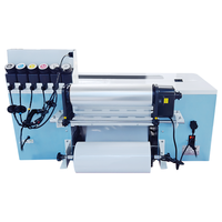 Impresora UV DTF de un solo cabezal Baiyin A3, impresora pequeña para pegatinas de metal con 1 cabezal DX7, utiliza película UV DTF A+B rollo a rollo.
