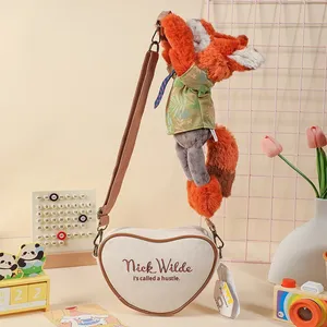 Sac à bandoulière/sac à main en peluche officiellement sous licence Zootopia Judy Nick Stitch <span class=keywords><strong>Minnie</strong></span>, grande capacité, double, fabriqué en Chine - Product Image 2