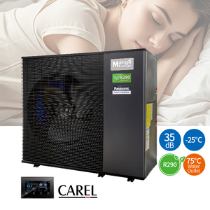 Bomba de Calor Monobloque de 9kW/16kW, DC, OEM, Bajo Ruido, para Climas Fríos (-25°C), con Control por WiFi, para Uso Doméstico - Product Image 3