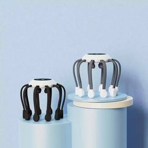 Masajeador eléctrico para el alivio del dolor del cuero cabelludo con 10 cabezales, <span class=keywords><strong>terapia</strong></span> de masaje TMS, <span class=keywords><strong>luz</strong></span> roja, vibración multifrecuencia, Dispositivo de masaje del cuero cabelludo - Product Image 6