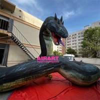 Décoration de scène ignifugée, monstre serpent gonflable géant pour la décoration d'événements et de fêtes d'Halloween