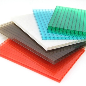 Polycarbonate Sheet Plastic Polycarbonate Sheet Material Price Double Wall Hollow Polycarbonate Sheet Plastic Gazebo Greenhouse Roof Material