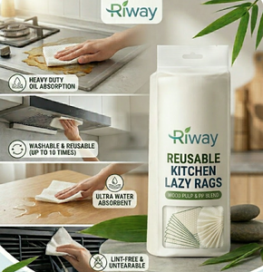 Paños <span class=keywords><strong>de</strong></span> Limpieza Desechables Reutilizables para Cocina OEM, 60 Hojas, Absorbentes, para Limpiar Aceite, Paños Lavables sin Pelusa para Lavar Platos - Product Image 6