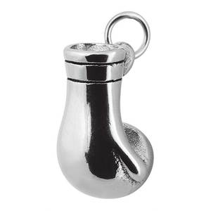 Pendentif fin en acier 25x17 mm, breloque élégante et durable pour collier, accessoire de mode - Product Image 2