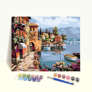 Diy <span class=keywords><strong>pintura</strong></span> por números lienzo acrílico <span class=keywords><strong>pintura</strong></span> al óleo junto al lago Diy <span class=keywords><strong>pintura</strong></span> por números Kits para adultos - Product Image 6