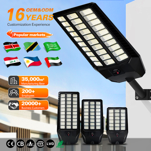 Farola Solar Impermeable para Exteriores de 1000W, Lámpara LED para Calle, Panel Solar, Iluminación Solar, Energía Solar - Product Image 1