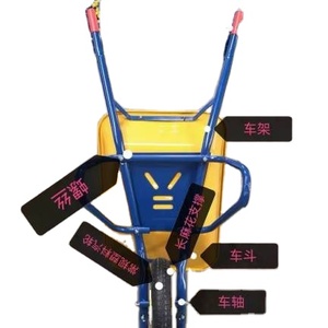 100L América del Norte Venta caliente fuerte construcción carretilla de rueda WB7302 - Product Image 1