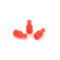 EU020-01050 Joint d'étanchéité en silicone rouge à fil unique pour connecteur automobile
