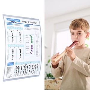 Tabla de digitación de <span class=keywords><strong>flauta</strong></span>, 8 agujeros, tabla de <span class=keywords><strong>acordes</strong></span> de clarinete, hoja de práctica de espectro de <span class=keywords><strong>acordes</strong></span> <span class=keywords><strong>para</strong></span> estudiantes principiantes - Product Image 5