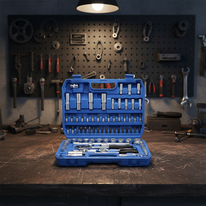 High Quality 94pcs Carbon Steel Automatic Repair Toolkit Professional Ratchet Wrench Socket <b>Tool</b> <b>Set</b> - Product Image 5