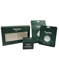 Nouvel arrivage : Sachet Mylar refermable avec boîte, scellé sur trois côtés, adhésif, pour couvre-tétons en silicone, avec boîte pliable
