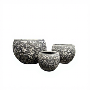 Nouvelle conception 2025, léger, moderne, classique, écologique, durable, en fibre de verre Mgo, pots de fleurs de grande capacité de 8 L, maison, jardin, hôtel - Product Image 1