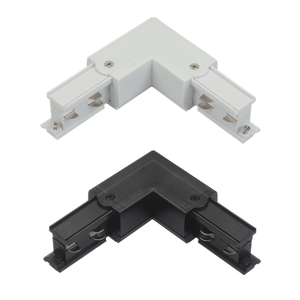 Vente d'usine 6 fils 3 Circuits DALI projecteur éclairage système de Rail de voie blanc L connecteur lumière Direction gauche - Product Image 3