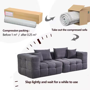 <span class=keywords><strong>Canapé</strong></span>-<span class=keywords><strong>lit</strong></span> pliable moderne de luxe pour chambre à coucher, convertible pour enfants, en mousse haute densité, simple et doux, pour bébé - Product Image 6