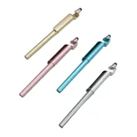قلم ترويجي القلم مع شعار العملاء قلم حبر القلم الملء البلاستيك 4 في 1 القلم حامل هاتف