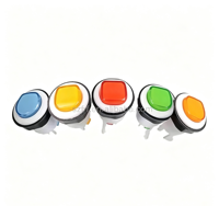 Bouton de jeu en plastique PC durable certifié CE RoHS personnalisé pour machine de jeu d'arcade Tiger vintage