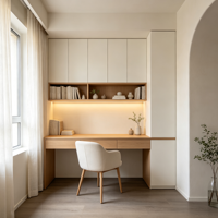 Meuble mural TV et armoire sans poignée, éco-responsable et moderne, pour toute la maison, avec niche encastrée LED, flottant, pour chambre et cuisine
