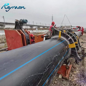 Tuyau d'eau en plastique PE HDPE, couleur bleu noir, 200mm, 315mm, 400mm, 630mm, 800mm, PN16, PE100, prix d'usine - Product Image 4