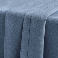 Rideaux occultants sur mesure en polyester/lin de style européen de luxe, écologiques, pour la maison, le salon, les fenêtres