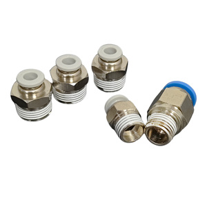 Raccord pneumatique droit à une touche pour vérin pneumatique, électrovanne, pièces pneumatiques en cuivre - Product Image 3