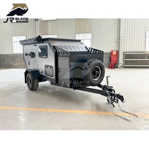 Mini-<span class=keywords><strong>caravane</strong></span> tout-terrain en aluminium avec extension coulissante, camping-car compact, camping-car solaire, remorque à outils - Product Image 2