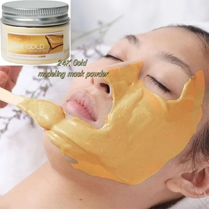 Fábrica al por mayor RTS ácido hialurónico máscara en polvo hidratante blanqueamiento hidrogel máscara antienvejecimiento Rosa pétalo gelatina cuidado Facial - Product Image 1
