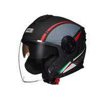 Casque de moto modulaire demi-face de haute qualité certifié DOT en ABS avec matériaux PC et PP – Nouveaux accessoires moto