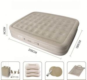 Colchón de Aire Inflable Rápido, Plegable, Portátil, Elevado, con Bomba Integrada y Almohada - Product Image 3