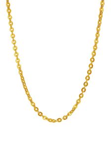 Collar de Oro Amarillo Puro de 24K con Cadena en Forma de O y Clip, Joyería Brillante Personalizada - Product Image 2