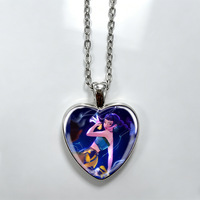 Collier Cœur en Métal pour Filles, Personnalisable par Sublimation, pour Cendres, Bijou Commémoratif, Pendentif Souvenir