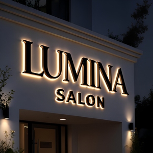 Letrero LED Personalizado <span class=keywords><strong>de</strong></span> Fábrica con Letras Metálicas Retroiluminadas para Salón, Gimnasio, Tienda, Stand <span class=keywords><strong>de</strong></span> Exhibición, Decoración <span class=keywords><strong>de</strong></span> Eventos - Product Image 1