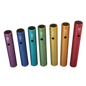 Seven Chakra Full Set of Tuning Pipes Wah Wah Tubes Musical with Seven Mallets Percussion Instrument