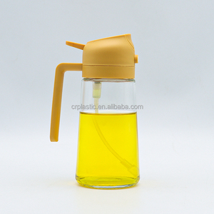 批发定制橄榄油分配器瓶食用油喷雾器470毫升玻璃喷油瓶，带优质烧烤喷嘴 - Product Image 6