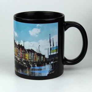Mug noir Paul Pedro 20 cm avec poignée, logo personnalisé, articles promotionnels pour boissons - Product Image 2
