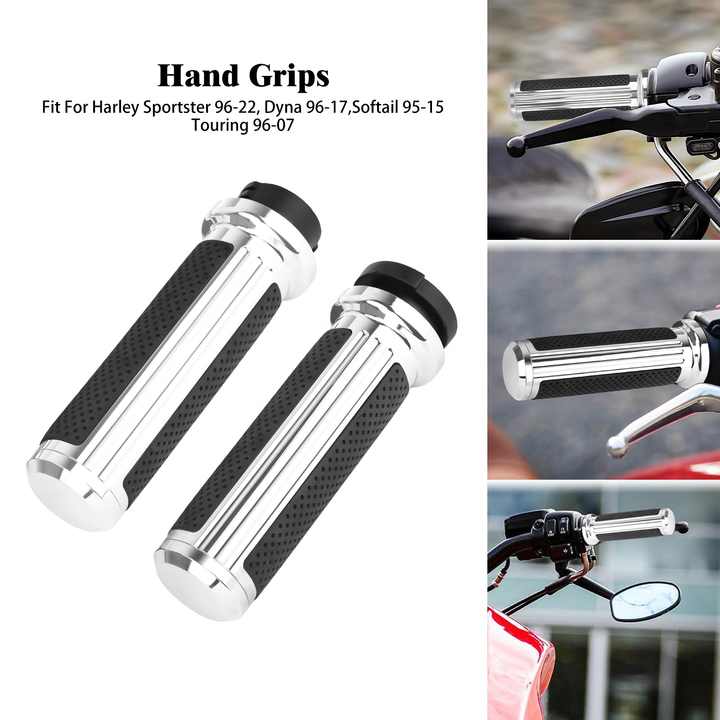 Universal 1 Pair 1" Motorcycle Handlebar Handle Bar Hand Grips For Harley Sportster XL XR Touring Street Glide FLHR Softail Dyna - 201355758 - View #8