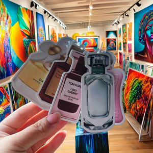 Khử mùi xe hơi tùy chỉnh năm 2025, hương thơm lâu dài, hình dạng chai nước hoa, giấy bông, thẻ cá nhân hóa, nước hoa ô tô - Product Image 3