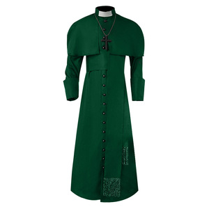 Disfraz <span class=keywords><strong>de</strong></span> clero para hombres, ropa <span class=keywords><strong>de</strong></span> Iglesia, iglesia católica romana, saoutane, padre, Pastor - Product Image 5