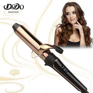 New 38 Mét Gốm Lcd Hiển Thị Ba 3 Barrel Tóc Waver Curler Ba Máy Ép Tóc Và Curler 2 Trong 1 Tóc Sắt Uốn Tóc