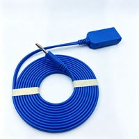 Câble de retour à électrode banane mâle de type lanterne de 4 mm pour connexion de plaque négative de couteau électrochirurgical médical haute fréquence