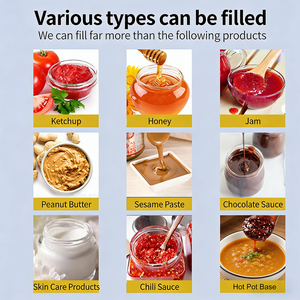 Machine de remplissage à pompe rotative avec pesage pour miel, confiture, beurre de cacahuète, shampoing, colle, sauce, ketchup, mayonnaise, lotion - Product Image 4